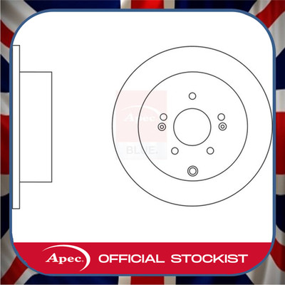 Hyundai Santa Fe CRDi Rear 302mm Solid Brake Disc R90 APEC SDK6602