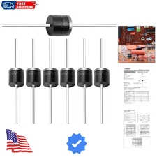 Schottky Diodes 15A 45V R-6 Axial 15 Amp 45 Volt for Solar Cell Panel Pack of...
