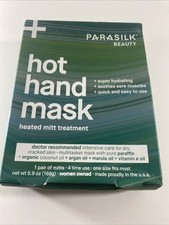 Parasilk Beauty Paraffin Hot Hand Mask Hydrating 4 Time Use Soothes Sore Muscles