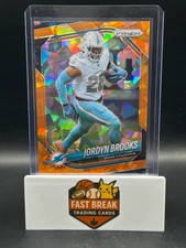 2025 Panini Prizm Jordyn Brooks #129 Orange Ice