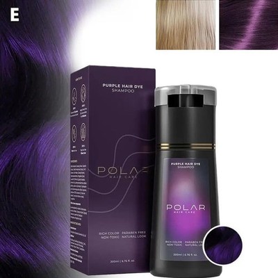 200ml Polar Hair Instant Dye Shampoo, Hair Color Shampoo for Hair Natural Color