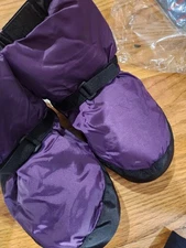 STELLE Girls Ballet Warm Up Booties ELASTIC SHOES ( PURPLE ) SIZE L