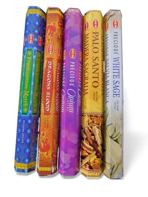 Witches  Quest Ceremonial Incense Pack - 5 Sacred Scents 100 Sticks - New
