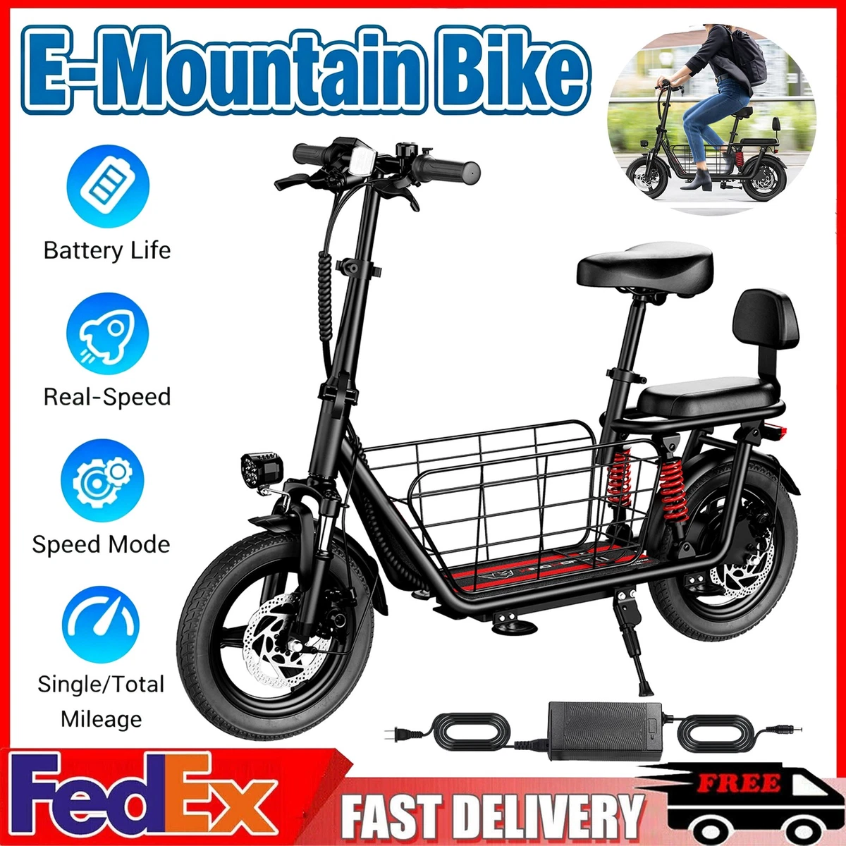 Unbranded E-Mountain Bike Electric Bikes for sale - eBay