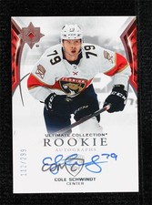 2021 Upper Deck Ultimate Collection Rookies 112/299 Cole Schwindt #186 Auto 0c3