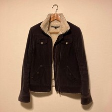 MARC JACOBS Cotton Corduroy Zip Up Jacket Dark Brown Boa Lining 6 MJ1225127