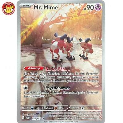 Mr. Mime SV2a 179/165 AR IR Art Rare Scarlet Violet 151 Pokemon