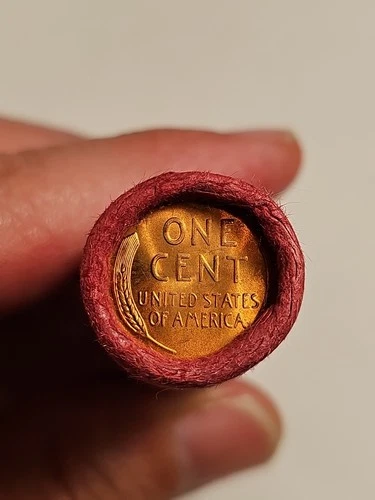 TAILS DATE? OBW ORIG BANK WRAP BU UNCIRCULATED LINCOLN WHEAT CENT PENNY ROLL