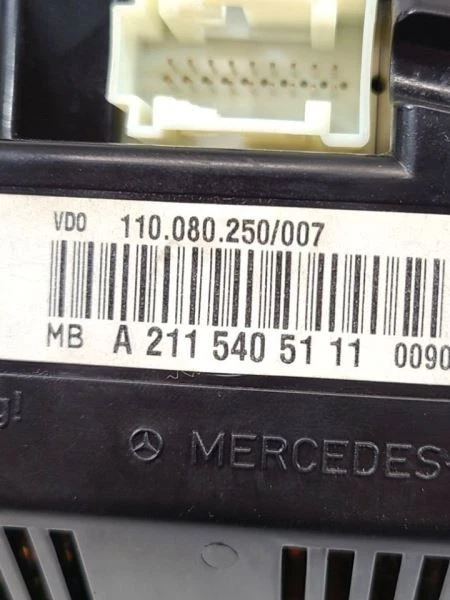 Спидометр 211 тип кластера двигатель E320 миль/ч подходит для 03 05 MERCEDES E-CLASS 573663 - Изображение 2 из 4