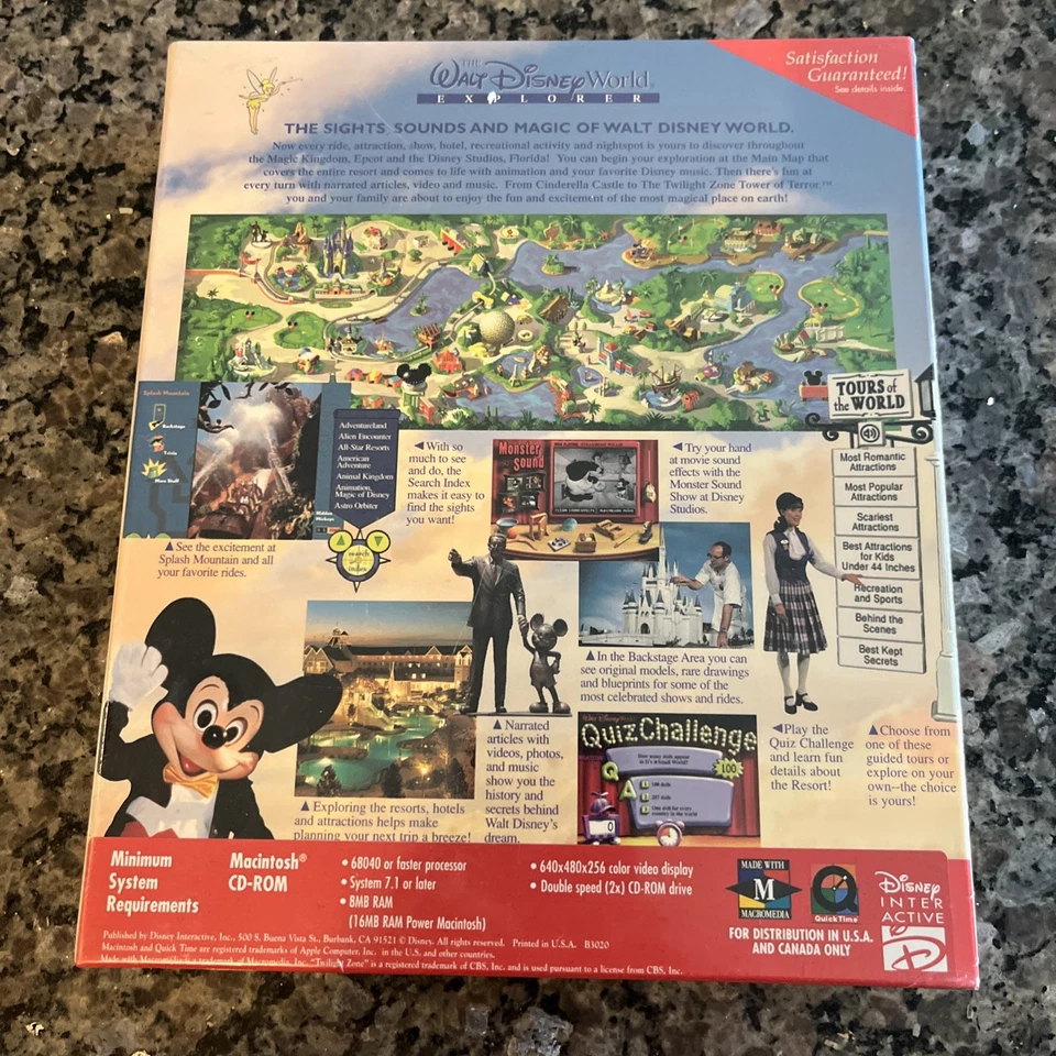 The Walt Disney World Explorer Vintage Interactive CD-ROM Windows - Image 2 of 2