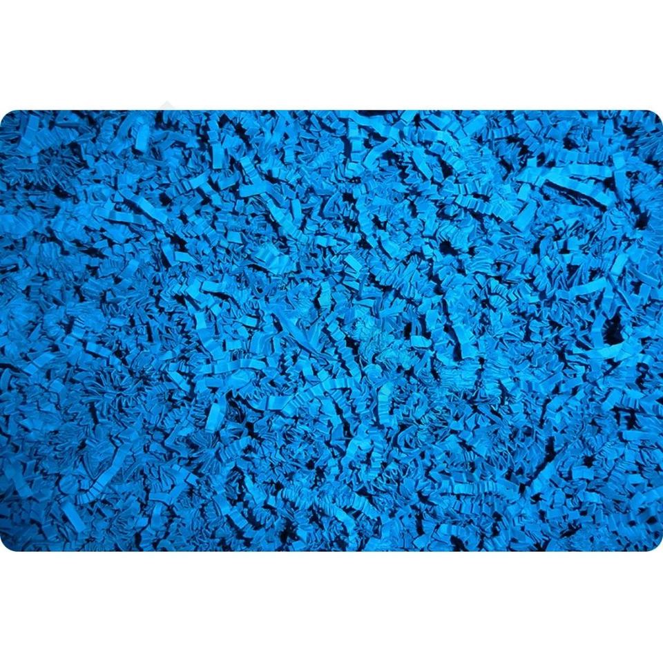 Frisure décorative colorée bleu en papier froissé - Photo 1/1
