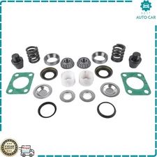 Front Axle King Pin Rebuild Kit For Chevy K30 K3500 Bearing Bushing Spring Seal