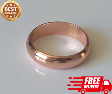 Pure Solid Copper Magnetic Ring - Arthritis Therapy Energy 6 mm Dome Ring