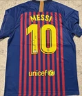 Lionel "Leo" Messi Signed Barcelona 2018-19 Home Soccer Jersey W/ COA