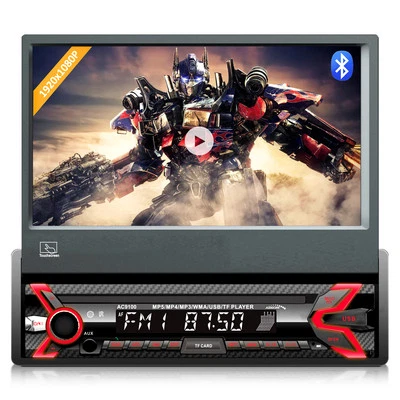 Autoradio multimedia pantalla LCD táctil 1080P MP5 AVI DivX Bluetooth - Imagen 1 de 4