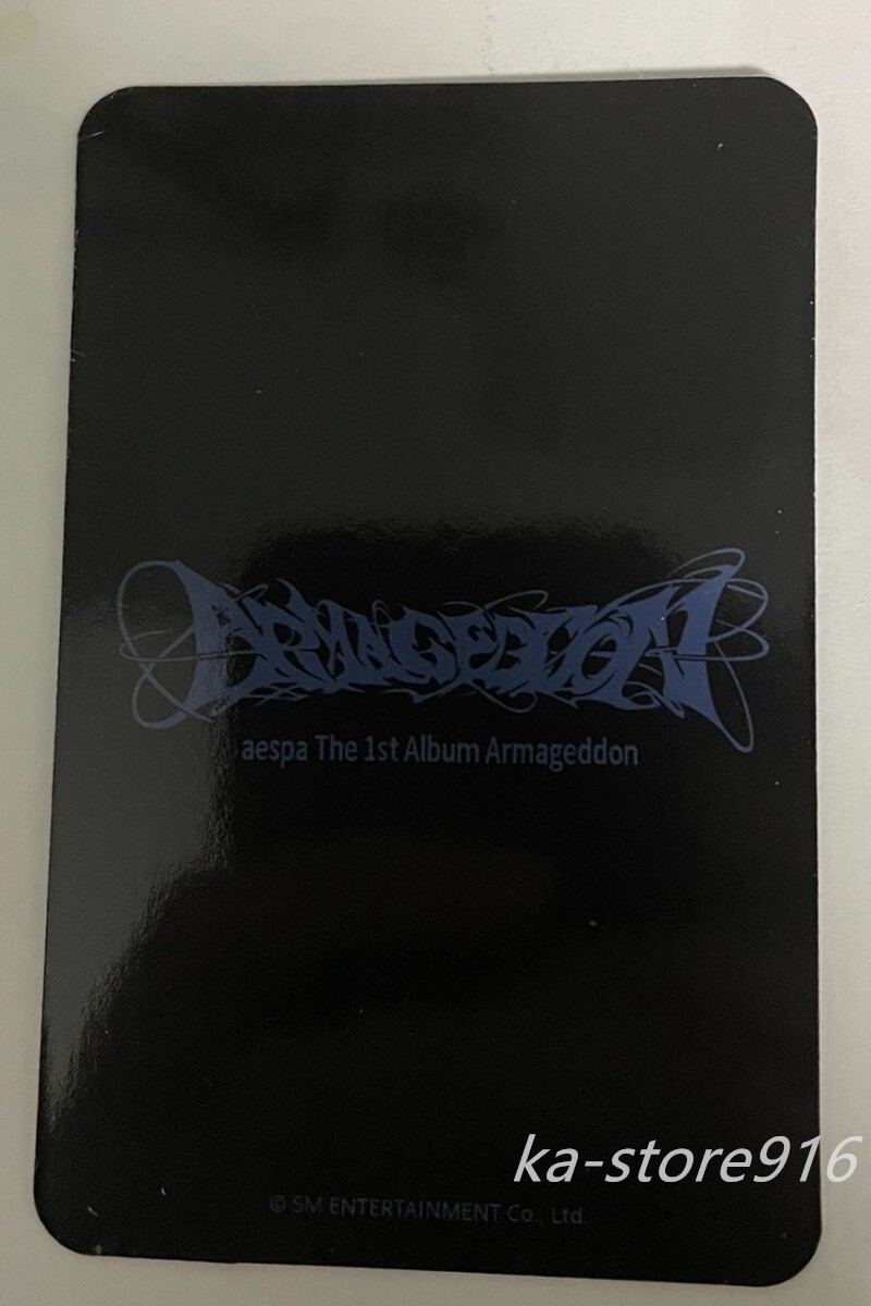 aespa Armageddon everline ヨントン ウィンター 1枚 Aespa The 1ST Album Armageddon Ever Line Fansign Official