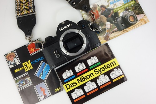 Nikon EM 35mm SLR Kamera BODY 6472806 Tragegurt Anleitung jg104 - Bild 4 von 12