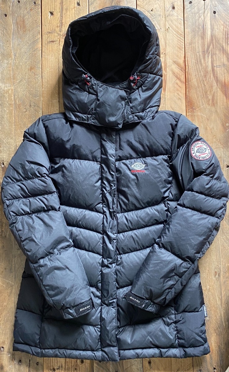 Vintage Dickies Puffer Jacket Duck Down/Feather Black Hooded