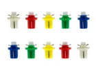 10PCS LED B8.5D DIFFUSE White Blue Red Green Yellow Speedometer & Dash Lights