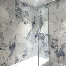Blue Mystic Marble 1000mm Wide PVC Shower Wall Panel 1m x 2.4m Wet Wall Cladding
