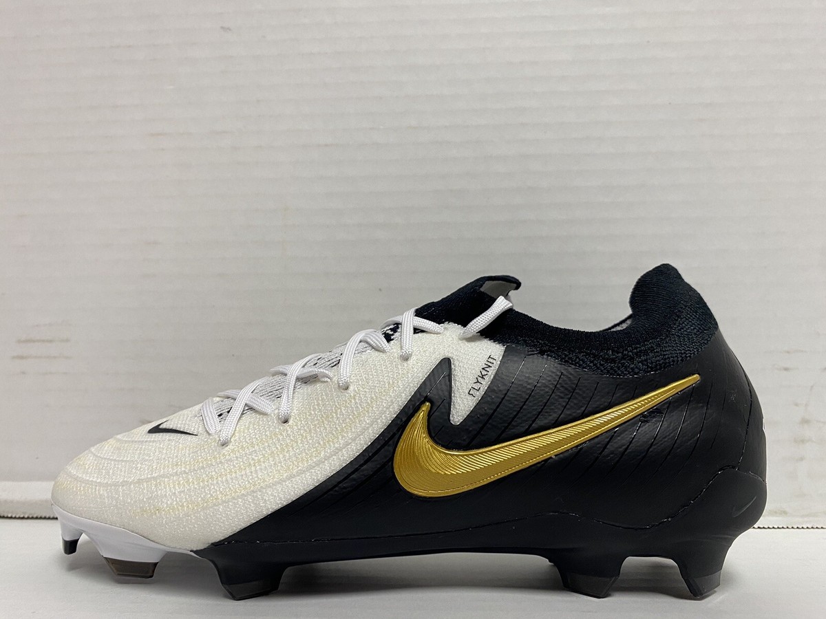Nike Phantom GX II Pro FG White Black Metallic Gold FJ2559 Nike Phantom GX II Pro FG White Black Metallic Gold FJ2559