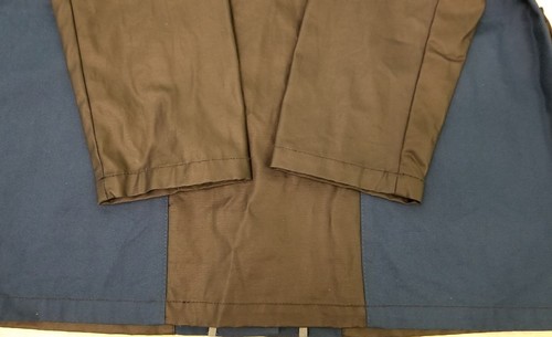 NWOT Tommy Hilfiger Womens Button Up Navy Canvas Hooded Long Rain Jacket Large - Picture 10 of 12