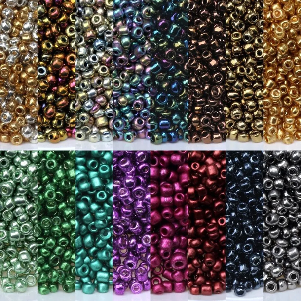 200pcs 10mm Glass Seed Beads for Jewelry Making, Bead Set for Bracelet  Necklace Making, DIY, Arts and Crafts 