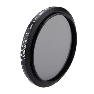 55mm  Fader Neutral Density ND2 to ND400 Variable Filter for DSLR I7Q8