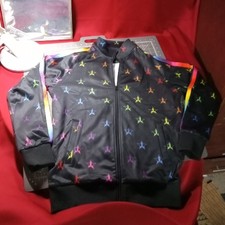 Jeffree Star Rainbow Striped Logo Pattern Sport Jacket Medium But Check Pics. !
