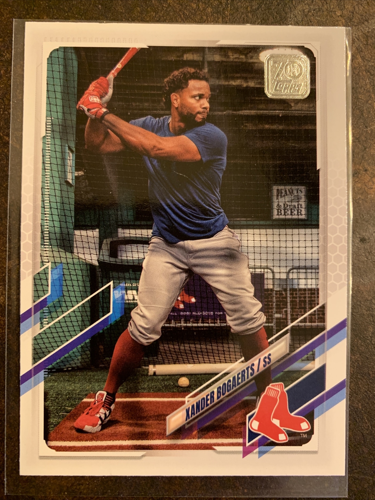 2021 Topps Series 2 Xander Bogaerts #476 SP Photo Variation Red Sox