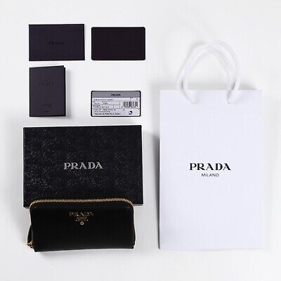 NEW!!!】 PRADA PORTAF PICCOLO LAMPO VITELLO MOVE 1ML157 NERO NEW!!!】 PRADA PORTAF PICCOLO LAMPO VITELLO MOVE 1ML157 NERO