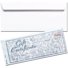 Adams GFTC1 Gift Certificates with Envelopes, 2-Part Carbonless, Pack of 25