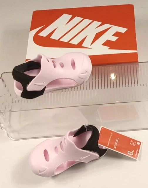 Size 6c Nike Sunray  Pink/White/Black Toddler Girl's Sandals/Shoes New In Box - Image 2 of 4