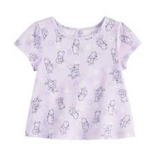 6 months girls Purple Pooh swing top overall print of Disney Winnie the Pooh NWT
