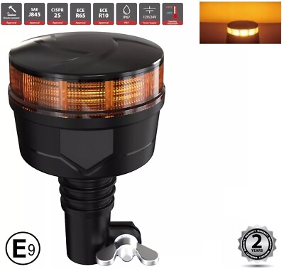 LED Rundumleuchte 12/24V 30 LEDs R65 R10 E9 Wasserdicht für Traktor Bagger Kran