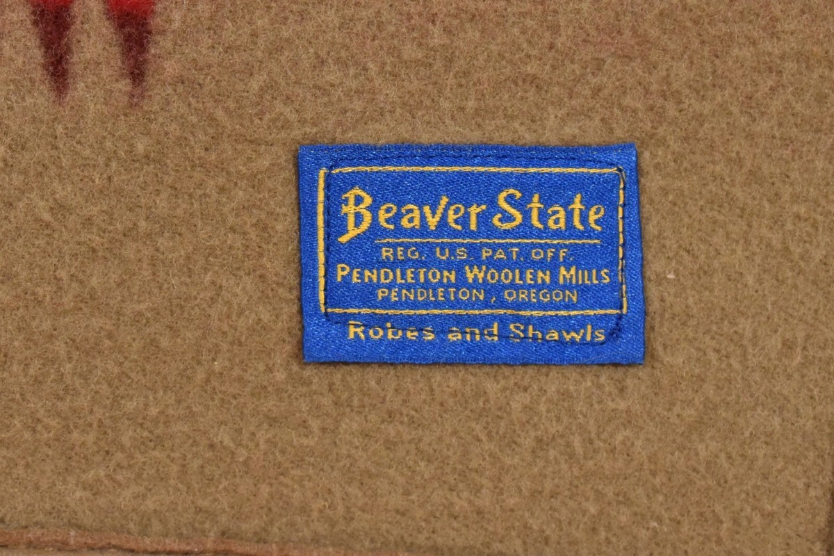 Beaver state マット PENDLETON Vibrant Vintage Pendleton Beaver State Blanket ~
