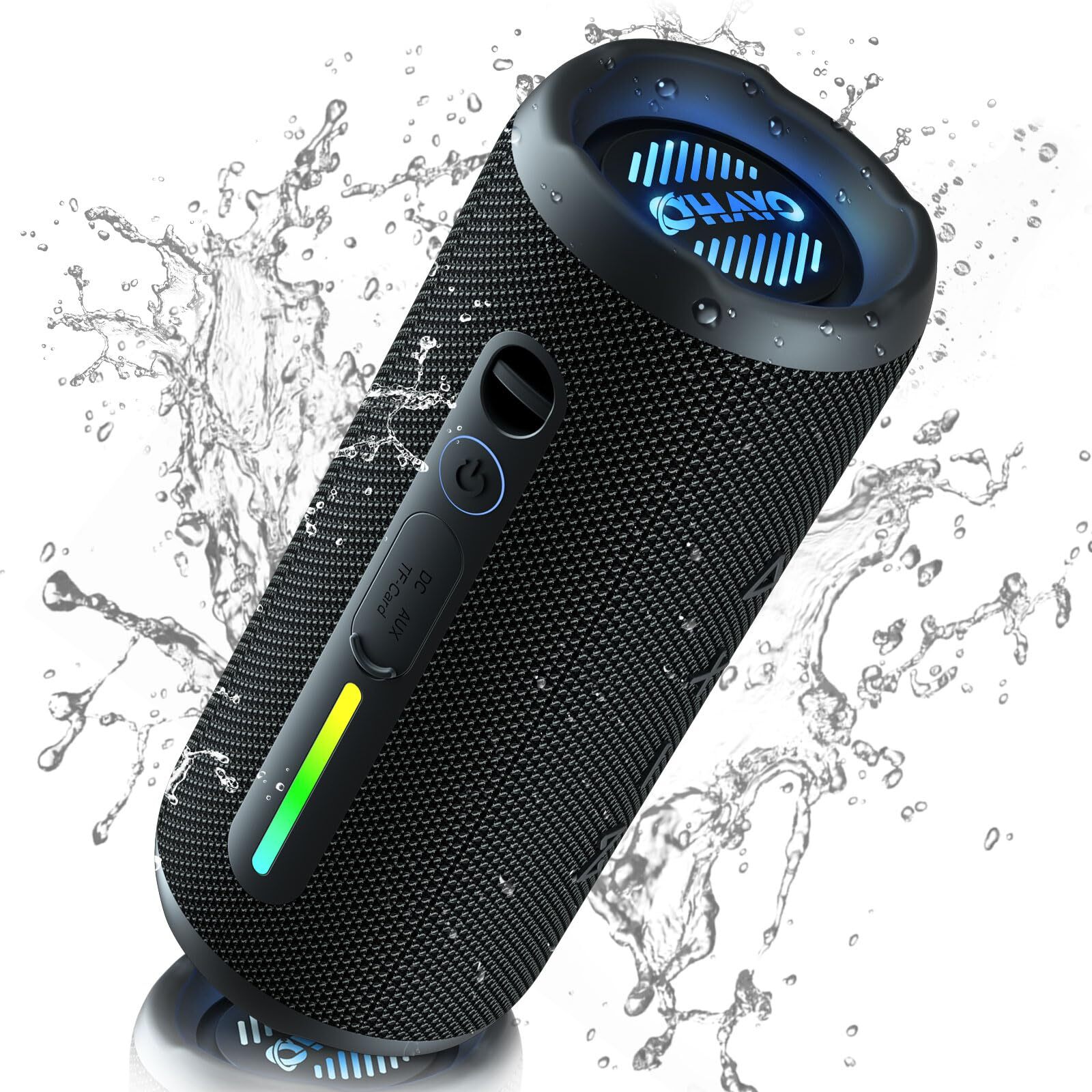 Portable Bluetooth Speaker with 24W Loud Sound IPX7 Waterproof Wireless Bass