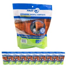 Fast 2K Fence Post Mix, Concrete Alternative for Fence & Mail Post Installs (10)