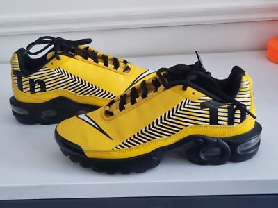 Nike Air Max Plus TN Trainers BQ1188 700 Yellow/Black Junior