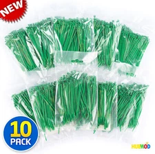 1000 4" Inch Long 18# Pound Zip Tie Nylon Cable Green Ties Wraps MADE IN USA
