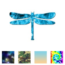 Dragonfly Damselfly - Vinyl Decal Sticker - Multiple Patterns  Sizes - ebn238