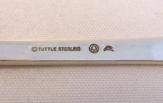 Onslow by Tuttle Sterling 午餐叉 - 7 3/8 英寸日期标记 WJC — 第 2/4 张图片