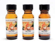 3 Orchid 1/2oz Premium Grade Scented Fragrance Oil Crazy Candles