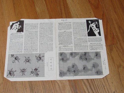 1962 Knitting Instructions Only Paisley Coat,Rose Jacket,Strawberry Dress - Picture 4 of 8