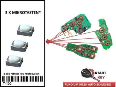 Schlüssel Druck Tasten Switch für Renault Kangoo Master Clio Modus laguna Megane