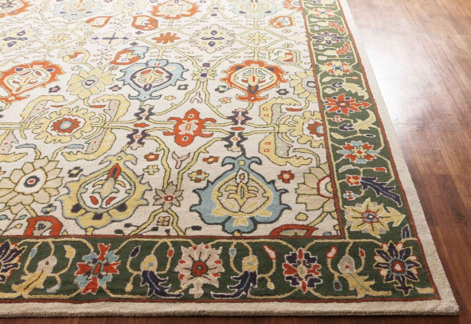 New Catherine Multi Traditional Oriental Style Handmade Tufted 100% Woolen Rugs