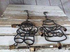 Vintage Christmas Santa Snowman Hanging Chime Christmas Tree Decoration Ornament