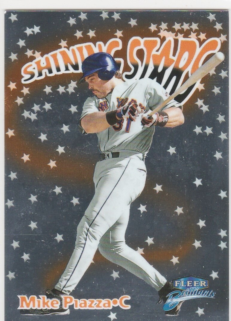 ミュージック '99 Fleer Brilliants Pulsars Mike Piazza 1999 Fleer Brilliants Shining Stars #7SS Mike Piazza 053-N