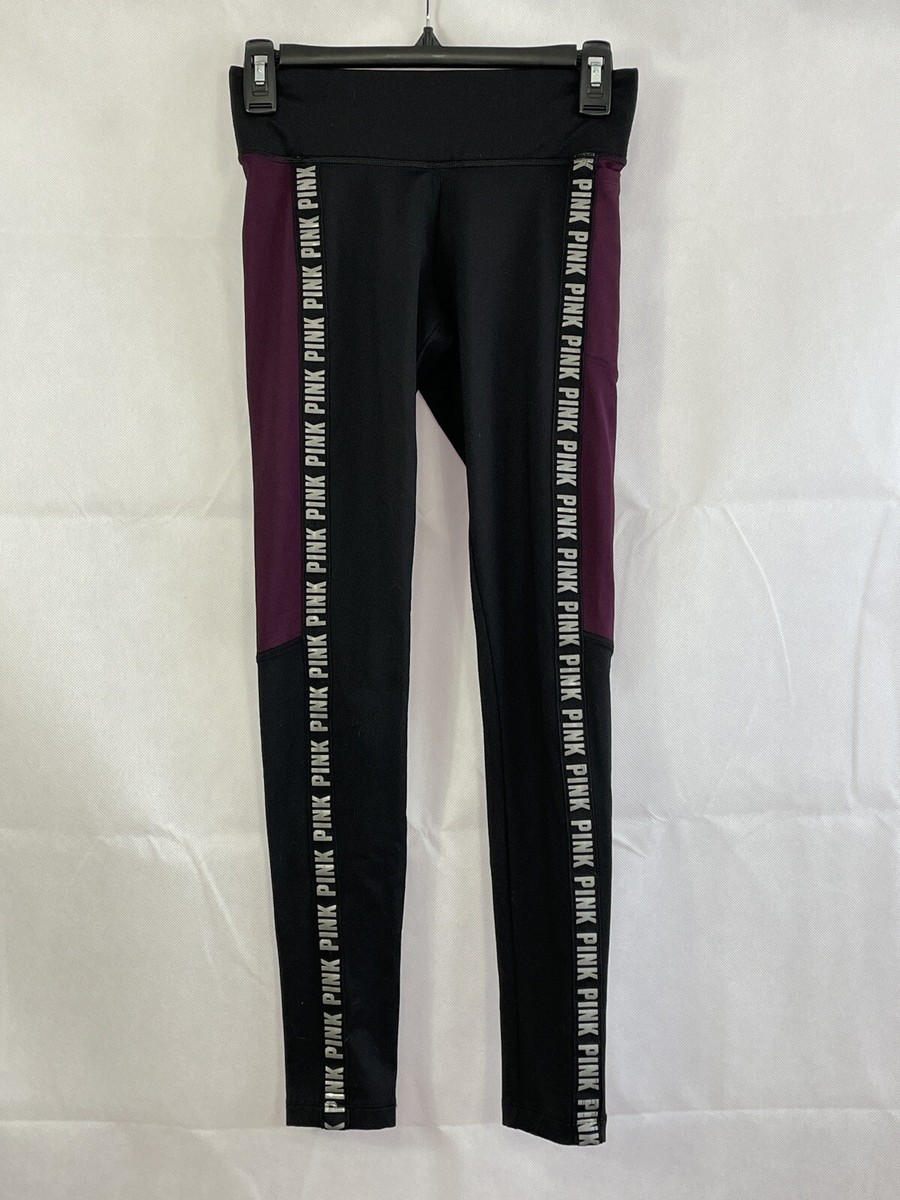 Pink Victorias Secret Cozy Women Leggings Yoga Size XS 4 Way Stretch Pocket J2