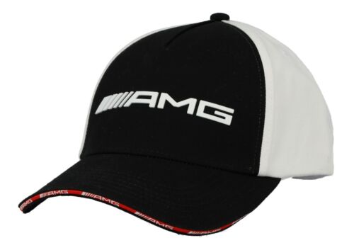 New Genuine Mercedes Benz AMG Cap, 5-panel, BLACK/WHITE Free Shipping!!! - Picture 1 of 7